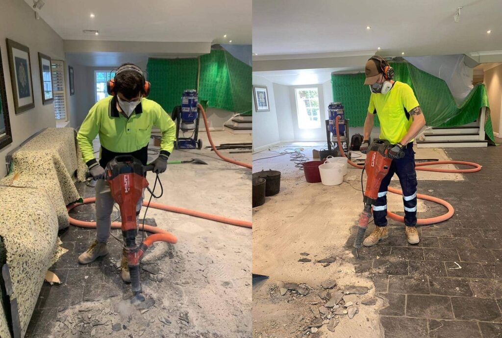 Dust-Free Slate Flooring Removal - Flooring And Grinding Australia