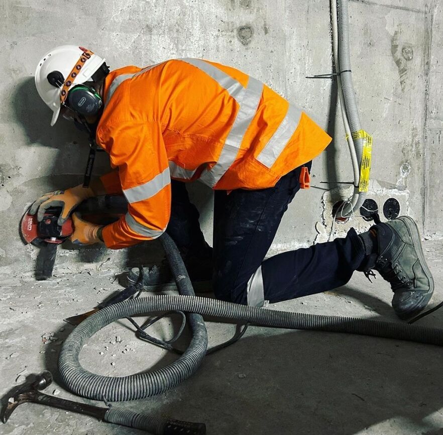 Wall Grinding 2 Hand Grinding Concrete - Flooring And Grinding Australia - 3