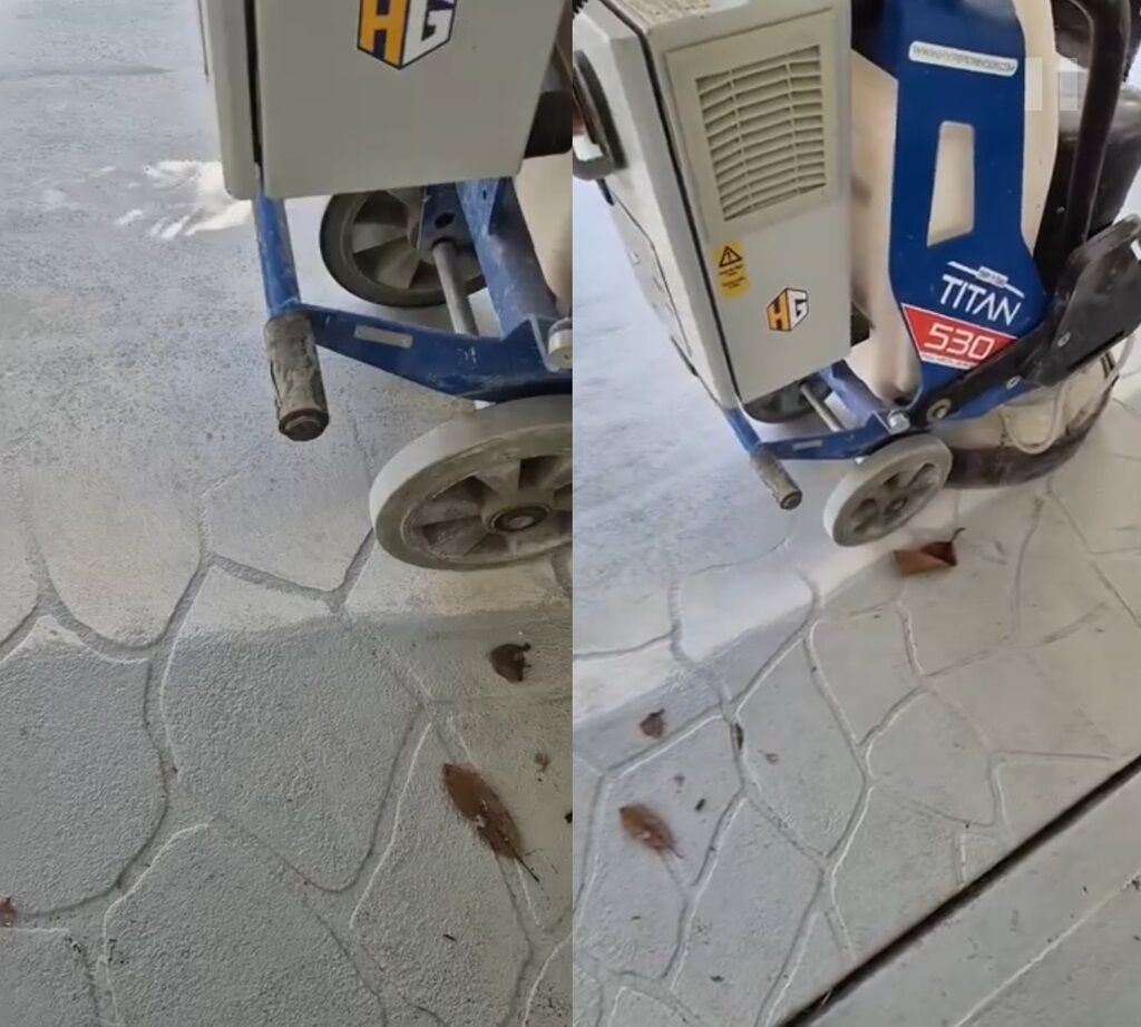 Stencil Concrete Removal - Stamped Concrete Removal - Spraycrete Removal - Flooring And Grinding Australia